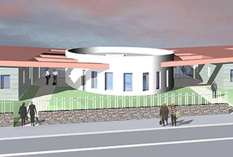 Construction d'un espace extra hospitalier en psychiatrie adulte. Centre hospitalier de Béziers. Béziers